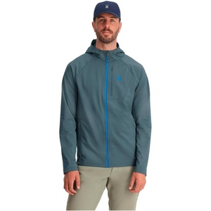image:imageSpyder Mens Gridweb Fleece HoodieSlate Blue