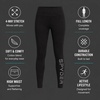 image:imageSpyder Womens Leggings  4Way Stretch High Waisted Cotton Ankle LeggingsBlack