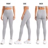 image:imageSpyder Womens Leggings  4Way Stretch High Waisted Cotton Ankle LeggingsLight Grey Heather