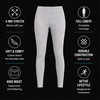 image:imageSpyder Womens Leggings  4Way Stretch High Waisted Cotton Ankle LeggingsLight Grey Heather