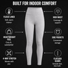 image:imageSpyder Womens Leggings  High Waisted Soft Fleece Legging with PocketsLight Heather Grey