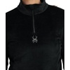image:imageSpyder Womens Shimmer Bug Half Zip TNeck Ski Base LayerBlack