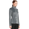 image:imageSpyder Womens Shimmer Bug Half Zip TNeck Ski Base LayerSlate Blue