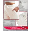 image:imageSpyder Womens Sweatpants  Brushed Fleece High Waisted with PocketsPearl