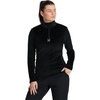 image:imageSpyder Womens Shimmer Bug Half Zip TNeck Ski Base LayerBlack
