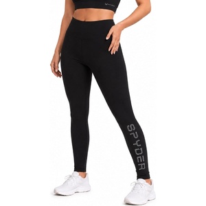 image:imageSpyder Womens Leggings  4Way Stretch High Waisted Cotton Ankle LeggingsBlack
