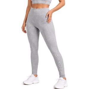 image:imageSpyder Womens Leggings  4Way Stretch High Waisted Cotton Ankle LeggingsLight Grey Heather