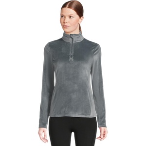 image:imageSpyder Womens Shimmer Bug Half Zip TNeck Ski Base LayerSlate Blue