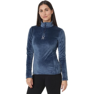 image:imageSpyder Womens Shimmer Bug Half Zip TNeck Ski Base LayerTrue Navy