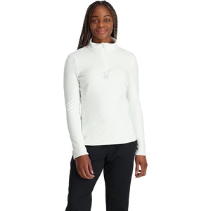 image:imageSpyder Womens Shimmer Bug Half Zip TNeck Ski Base LayerWhite