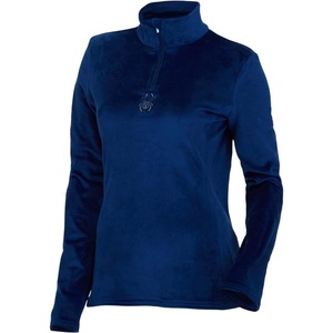 image:imageSpyder Womens Shimmer Bug Long Sleeve Half Zip TNeck Fleece TopAbyss