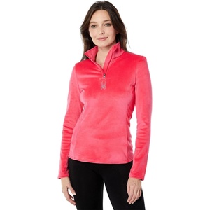 image:imageSpyder Womens Shimmer Bug Long Sleeve Half Zip TNeck Fleece TopCerise