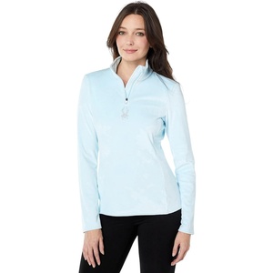 image:imageSpyder Womens Shimmer Bug Long Sleeve Half Zip TNeck Fleece TopFrost