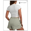 image:imageSpyder Womens Casual Shorts  Stretch Builtin Liner Lightweight BottomsLight Olive