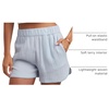 image:imageSpyder Womens Shorts  Lightweight Breathable Woven Pull On Side PocketsMist Blue