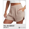 image:imageSpyder Womens Shorts  Lightweight Breathable Woven Pull On Side PocketsMushroom