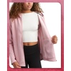 image:imageSpyder Womens Fleece Sweatshirt  UPF 30 Wind Resistant Full Zip Cozy HoodMauve Rose