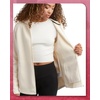 image:imageSpyder Womens Fleece Sweatshirt  UPF 30 Wind Resistant Full Zip Cozy HoodPearl