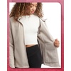 image:imageSpyder Womens Fleece Sweatshirt  UPF 30 Wind Resistant Full Zip Cozy HoodSandstorm