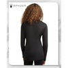 image:imageSpyder Womens Quarter Zip Pullover  Brushed Fleece Mock Neck SweatshirtBlack