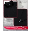 image:imageSpyder Womens Quarter Zip Pullover  Brushed Fleece Mock Neck SweatshirtBlack