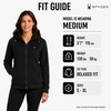 image:imageSpyder Womens Sherpa Fleece Jacket  Waffle Knit Heavyweight Full Zip HoodiBlack
