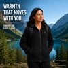 image:imageSpyder Womens Sherpa Fleece Jacket  Waffle Knit Heavyweight Full Zip HoodiBlack