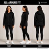 image:imageSpyder Womens Sherpa Fleece Jacket  Waffle Knit Heavyweight Full Zip HoodiBlack