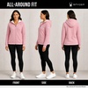 image:imageSpyder Womens Sherpa Fleece Jacket  Waffle Knit Heavyweight Full Zip HoodiMauve Rose