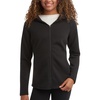 image:imageSpyder Womens Fleece Sweatshirt  UPF 30 Wind Resistant Full Zip Cozy HoodBlack