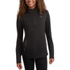 image:imageSpyder Womens Quarter Zip Pullover  Brushed Fleece Mock Neck SweatshirtBlack