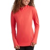 image:imageSpyder Womens Quarter Zip Pullover  Brushed Fleece Mock Neck SweatshirtCayenne