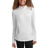 image:imageSpyder Womens Quarter Zip Pullover  Brushed Fleece Mock Neck SweatshirtWhite