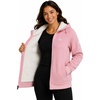 image:imageSpyder Womens Sherpa Fleece Jacket  Waffle Knit Heavyweight Full Zip HoodiMauve Rose