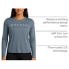 image:imageSpyder Womens Long Sleeve Tops  Breathable UPF 50 EasyCare Sun ShirtsDark Grey