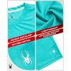 image:imageSpyder Womens Short Sleeve Tops  Breathable UPF 50 Easy Care Sun ShirtAquamarine
