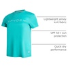 image:imageSpyder Womens Short Sleeve Tops  Breathable UPF 50 Easy Care Sun ShirtAquamarine