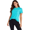 image:imageSpyder Womens Short Sleeve Tops  Breathable UPF 50 Easy Care Sun ShirtAquamarine