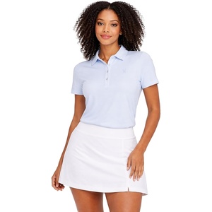image:imageSpyder Womens Polo Shirt  UPF 30 Stretch Lightweight Collared TopMist Blue