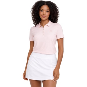 image:imageSpyder Womens Polo Shirt  UPF 30 Stretch Lightweight Collared TopPeach Blush