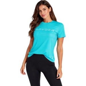 image:imageSpyder Womens Short Sleeve Tops  Breathable UPF 50 Easy Care Sun ShirtAquamarine