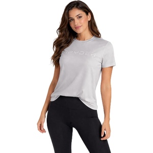 image:imageSpyder Womens Short Sleeve Tops  Breathable UPF 50 Easy Care Sun ShirtDaze Grey