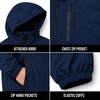 image:imageSpyder Mens Insulated Hooded Jacket Full Zip Water Resistant WindbreakerDark Navy