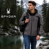 image:imageSpyder Mens Insulated Hooded Jacket Full Zip Water Resistant WindbreakerPolar Glacier