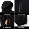 image:imageSpyder Mens Insulated Hooded Jacket Full Zip Water Resistant WindbreakerStealth Black
