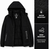 image:imageSpyder Mens Insulated Hooded Jacket Full Zip Water Resistant WindbreakerStealth Black