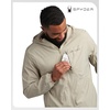 image:imageSpyder Mens Rain Jacket  Water Resistant Hooded Lightweight TravelStone