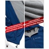 image:imageSpyder Mens Rain Jacket  Water Resistant Hooded Lightweight TravelTrue Blue