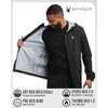 image:imageSpyder Mens Rain Jacket  Waterproof Lightweight Hooded WindbreakerBlack