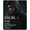 image:imageSpyder Mens Rain Jacket  Waterproof Lightweight Hooded WindbreakerBlack